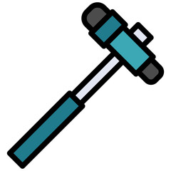 REFLEX HAMMER filled outline icon