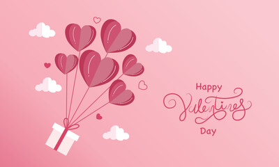 valentines day illustration vector background design for romantic couple in valentines day
