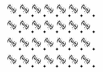 Illustration tattoo art design of sickle