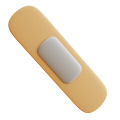 Medical Bandage Patch 3D Render