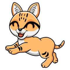 Cute sand cat cartoon walking