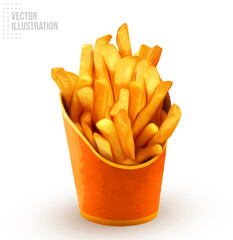 French fries vector illustration