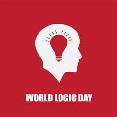Vector Illustration of World Logic Day. Simple and Elegant Design