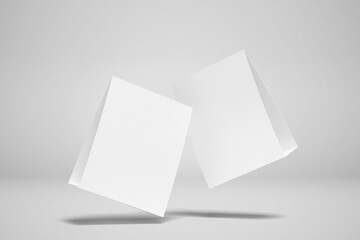 Minimalist paper table tent mockup