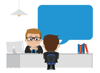 Job interview concept