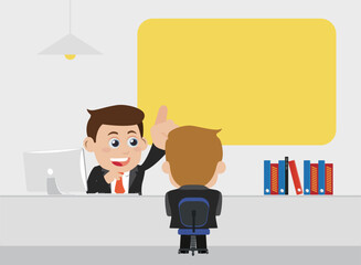 Job interview concept