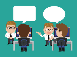 Job interview concept