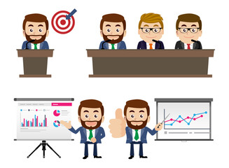 Business people in cooperation and partnership concept