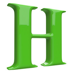 alphabet H green with generative AI	