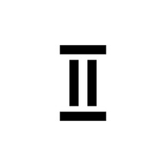 roman numerals ,icon, flat ,style,trendy collection template
