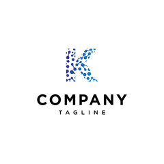 Fototapeta premium K Letter Techno Vector logo icon vector Template.eps