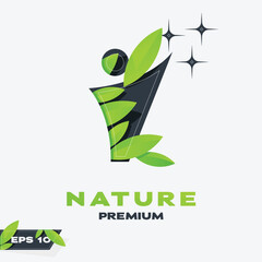 Growth Nature Leaves Logo