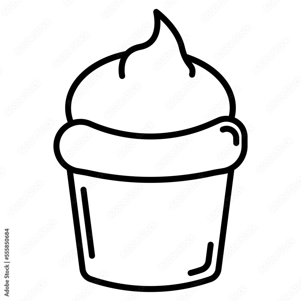 Poster cupcake icon