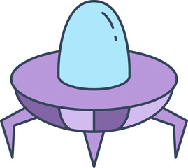 ufo icon illustration