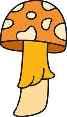 mushroom icon illustration