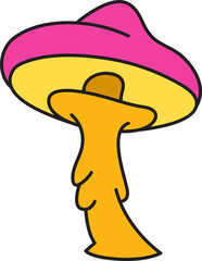 mushroom icon illustration