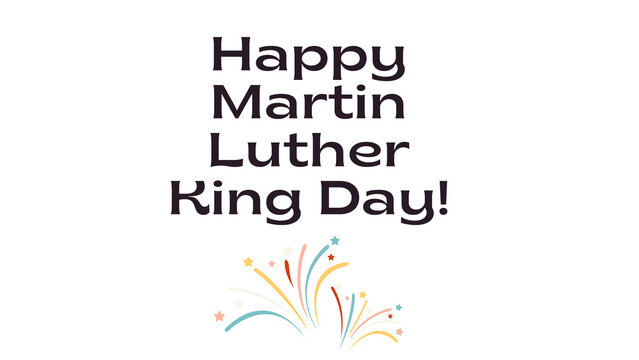Martin Luther King Day with party transparent image