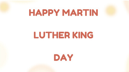 Martin Luther King Day with blur background transparent image