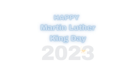 Martin Luther King Day with light purple transparent background