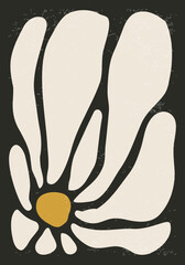 Matisse inspired contemporary collage botanical minimalist wall art poster