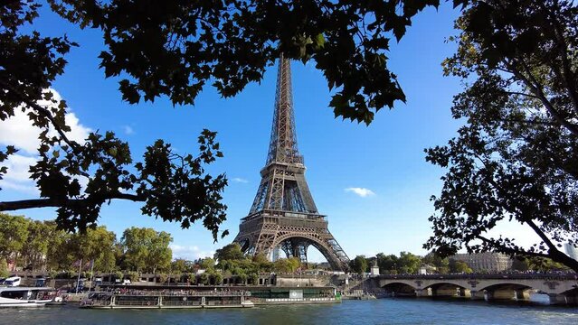 View Of Eiffel Tower During Daytime In Paris, France - wide