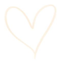 Cute doodle heart for journaling