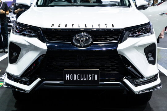 Thailand - Dec 1, 2022: TOYOTA FORTUNER LEGENDER MODELLISTA on display at Thailand International Motor Show 2022 Arina Muangthong Thani or Motor Expo in Bangkok, Thailand.