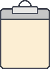 clipboard and document icon illustration