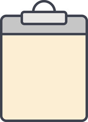 clipboard and document icon illustration