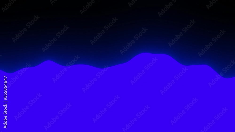 Poster bright wavy background moving on black background. design. minimalistic color animation with separat