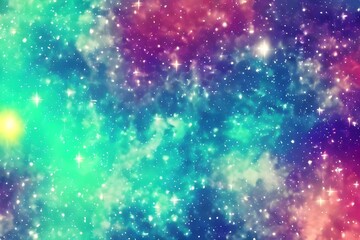 Obraz na płótnie Canvas Colorful galaxy background