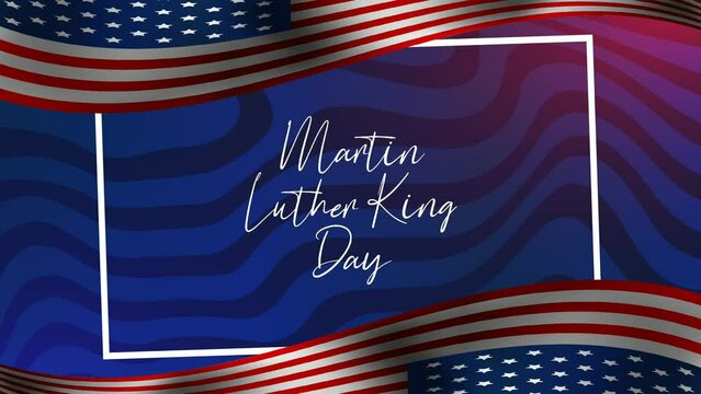 Martin Luther king day greeting animation