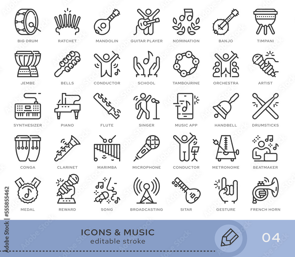 Poster set of conceptual icons. vector icons in flat linear style for web sites, applications and other gra