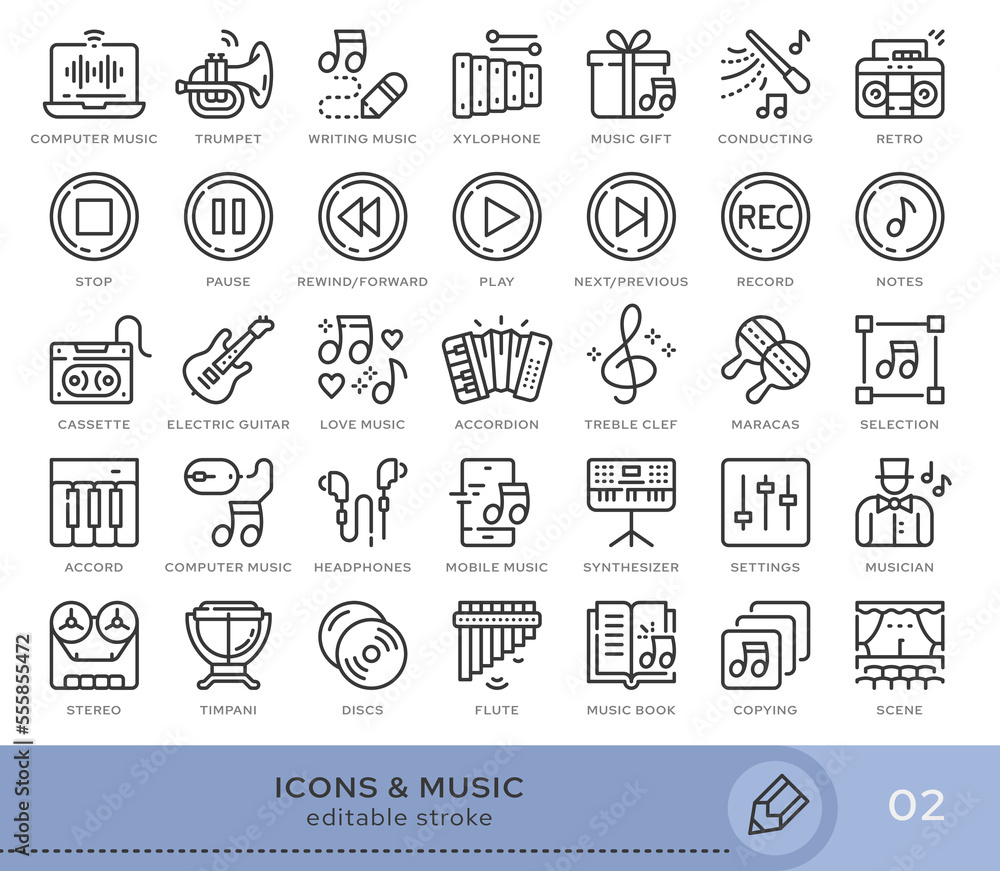 Poster set of conceptual icons. vector icons in flat linear style for web sites, applications and other gra