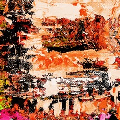 Fototapeta premium Grange von Texture of blurry watercolor strokes of paint and spots.