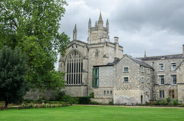 Chapel and other school buildings at Winchester College, Hampshire - 555856047