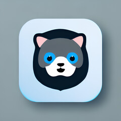 Fototapeta premium icon cute animals1, Generative AI technology