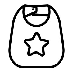 baby bib icon