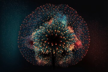 fireworks, generative ai composite