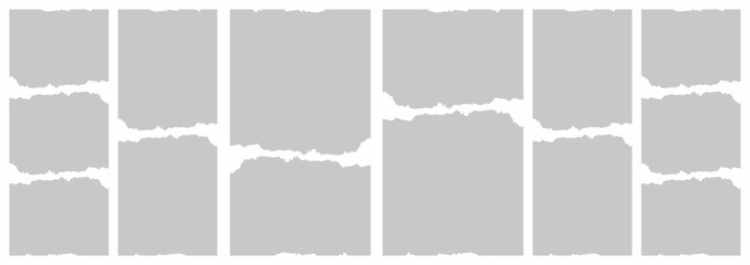 Pictures or photos frame collage. comics page grid layout abstract photo frames and digital photo wall template