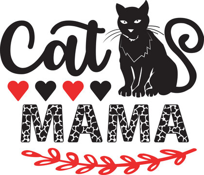 Cat Mama Svg