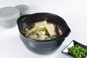 Eomuk Guk is Korean Fish Cake Soup.