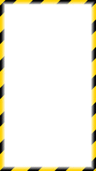 Yellow Caution Tape Frame