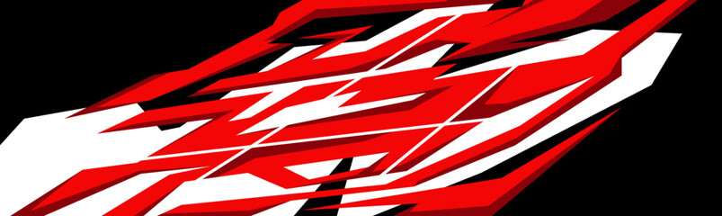 Side body graphic sticker. Abstract racing design concept. Car decal wrap design for motorcycle, boat, truck, car, boat and more.