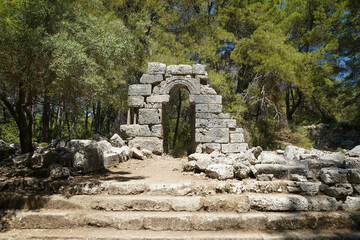Phaselis Ancient City in Kemer, Antalya, Turkiye