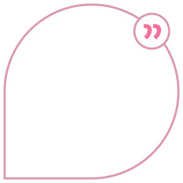 Quote Box Frame Pink Circle