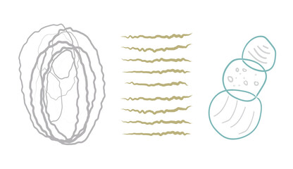 Abstract illustration for wall decoration, postcard or brochure design