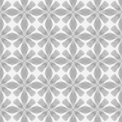 Hand drawn tropical seamless border. Black and