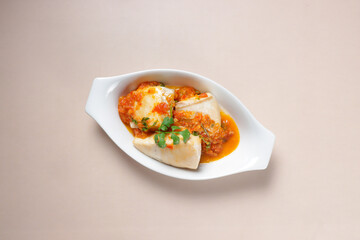 Thailand Food. Pla Raad Prik is Fish with Sweet and Sour Chili Sauce.