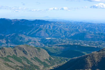 赤城山鳥居峠から見える冬の峰々